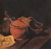 Vincent Van Gogh Still life with Earthenware,Bottle and Clogs (nn04)